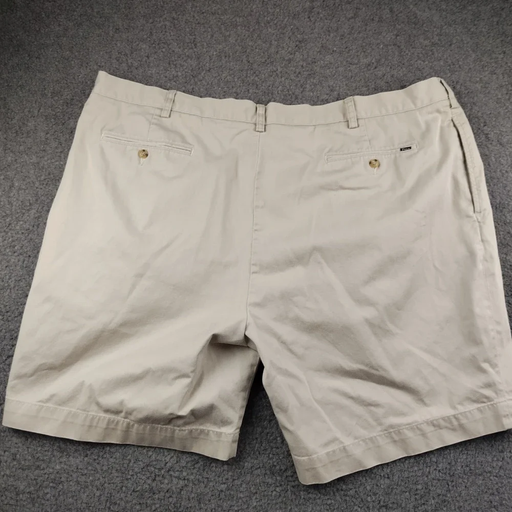Polo Ralph Lauren Mens 46B Classic Fit Pleated Chino Shorts Beige Cotton Preppy